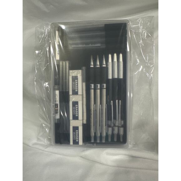 6PCS Art Mechanical Pencil Set, Graphite Lead Holder with Lead Refills Case - Picture 4 of 4